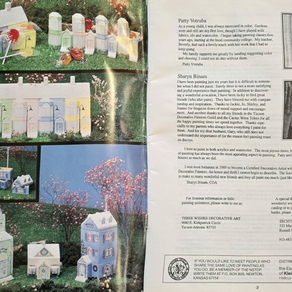 My Hometown 23 Great Collector Boxes Toll Painting Instructions By Patty Votruba - Picture 2 of 10